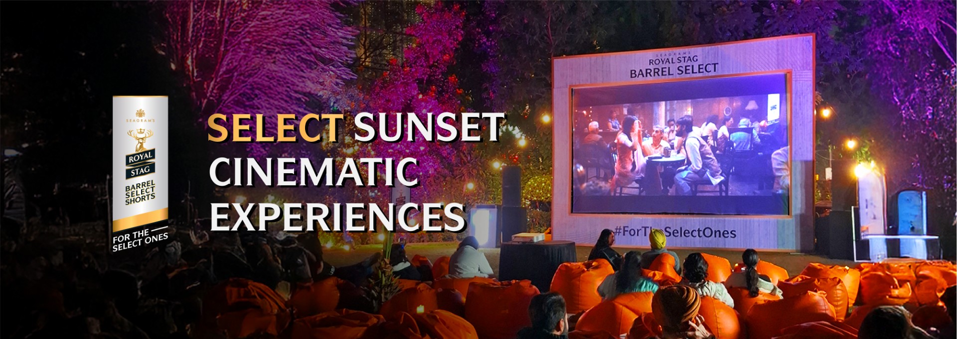 Royal Stag Barrel Select Shorts & Sunset Cinema Club : <br/>Elevating Outdoor Movie Nights